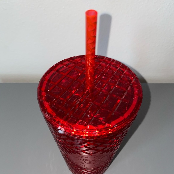 NWT Starbucks Red Jeweled Bling 18 oz Grande Tumbler - Picture 3 of 3